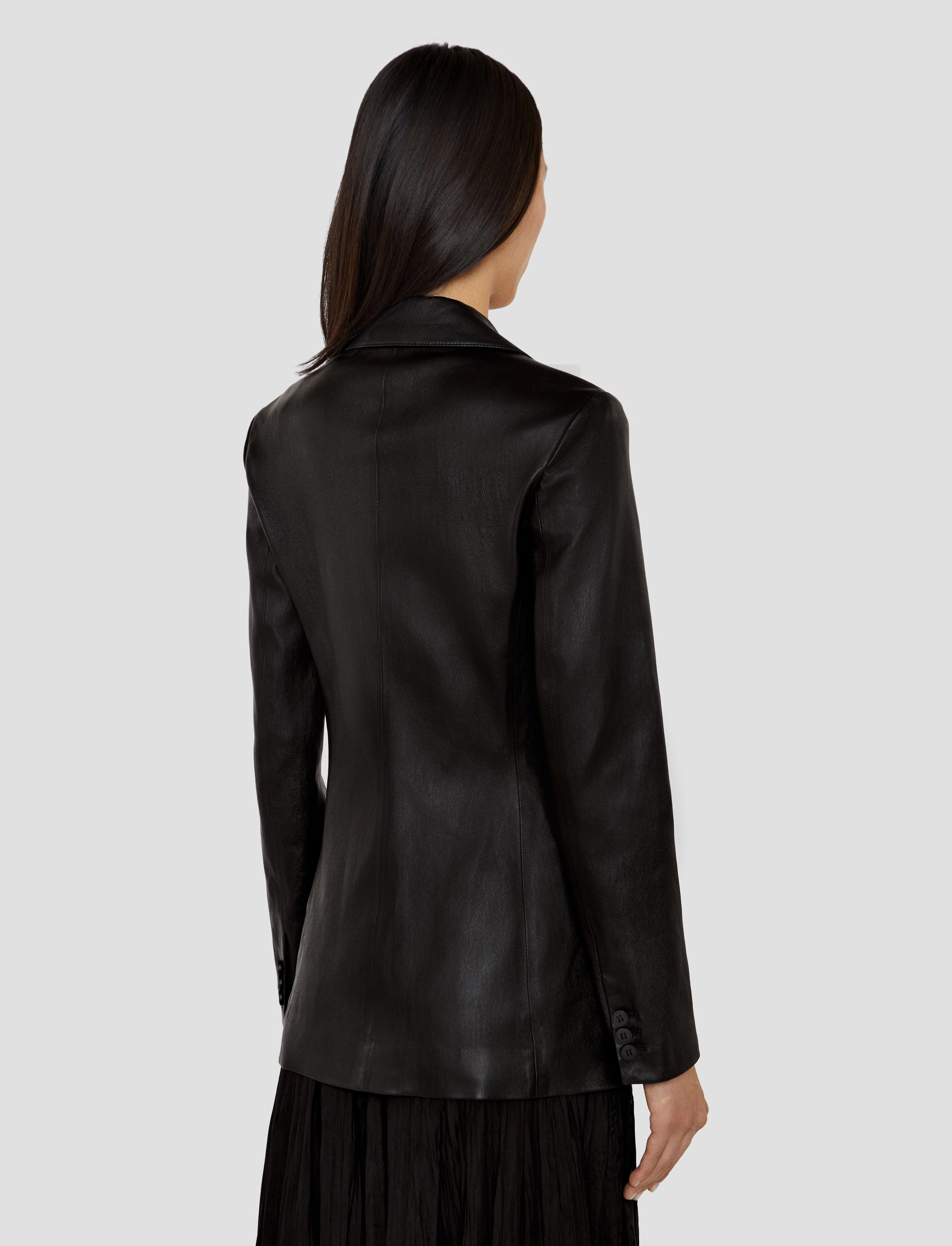 Pascal Leather Stretch Jacket NoiseFreeMaterial Softshell Outer Layer