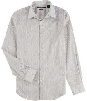 Perry Ellis Mens Classic-Fit Button Up Shirt