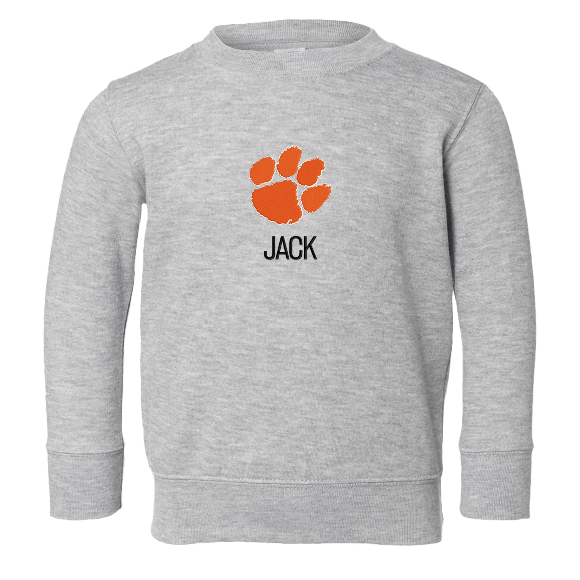Personalized Clemson Tigers Toddler Crewneck Sweatshirt