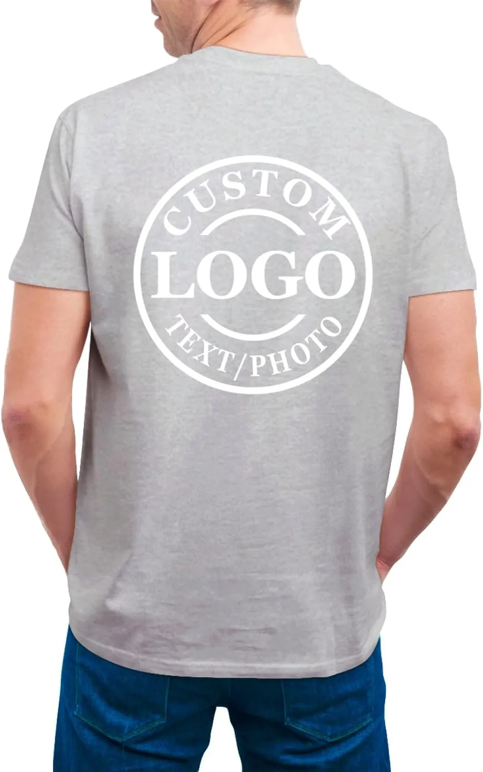 Personalized Tshirts Custom T Shirts for Men Women Design with Logo Image Text Cotton T-Shirts Front&Back
