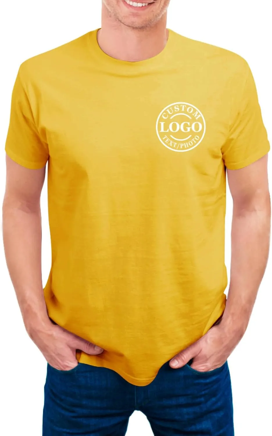 Personalized Tshirts Custom T Shirts for Men Women Design with Logo Image Text Cotton T-Shirts Front&Back