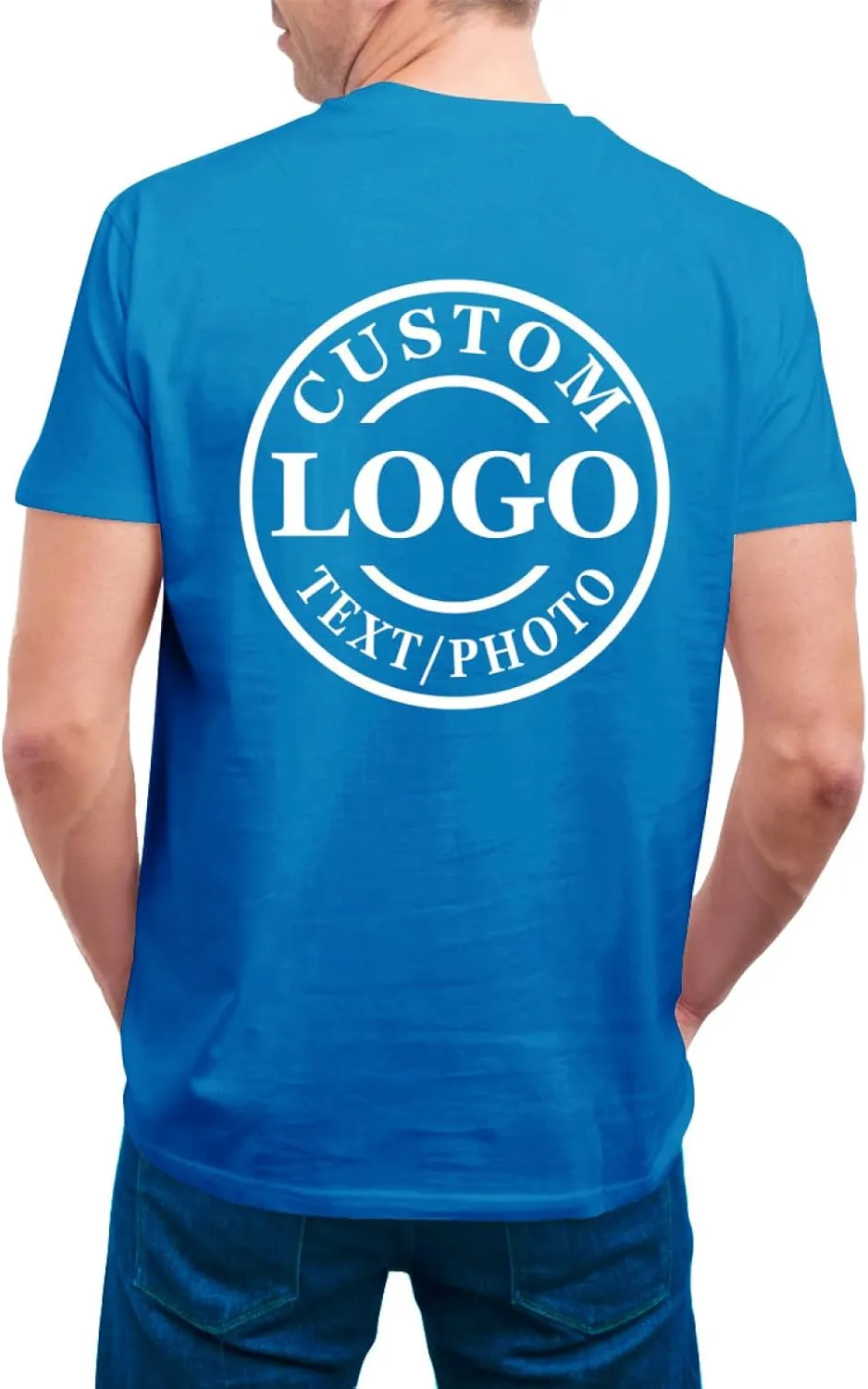 Personalized Tshirts Custom T Shirts for Men Women Design with Logo Image Text Cotton T-Shirts Front&Back