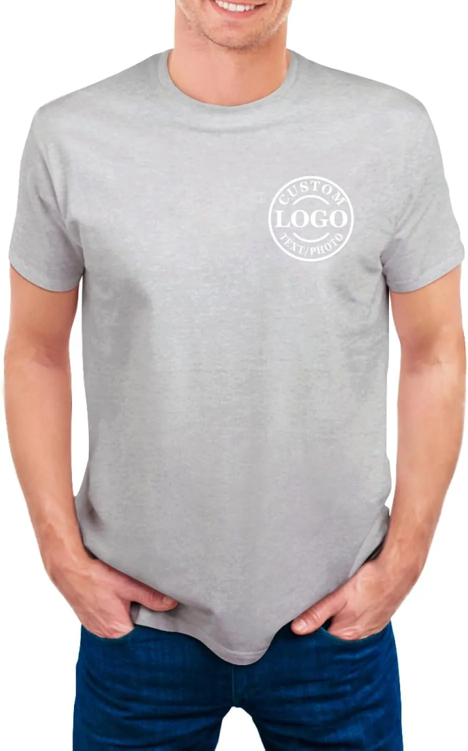 Personalized Tshirts Custom T Shirts for Men Women Design with Logo Image Text Cotton T-Shirts Front&Back