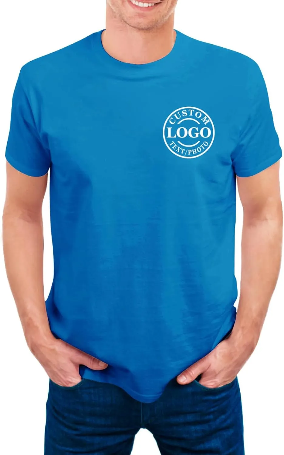 Personalized Tshirts Custom T Shirts for Men Women Design with Logo Image Text Cotton T-Shirts Front&Back