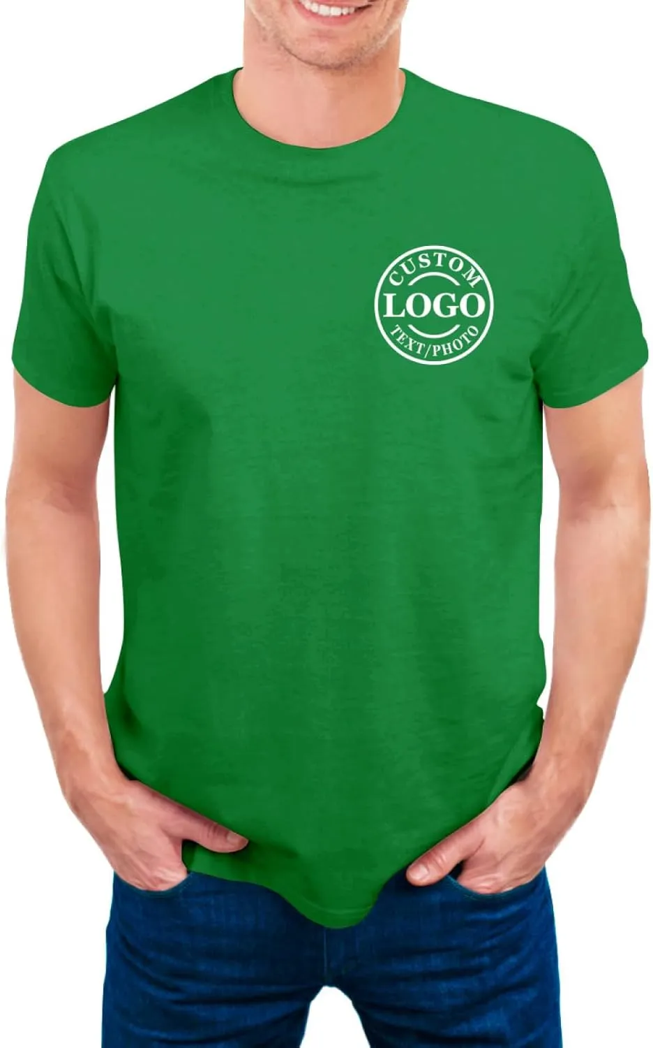 Personalized Tshirts Custom T Shirts for Men Women Design with Logo Image Text Cotton T-Shirts Front&Back
