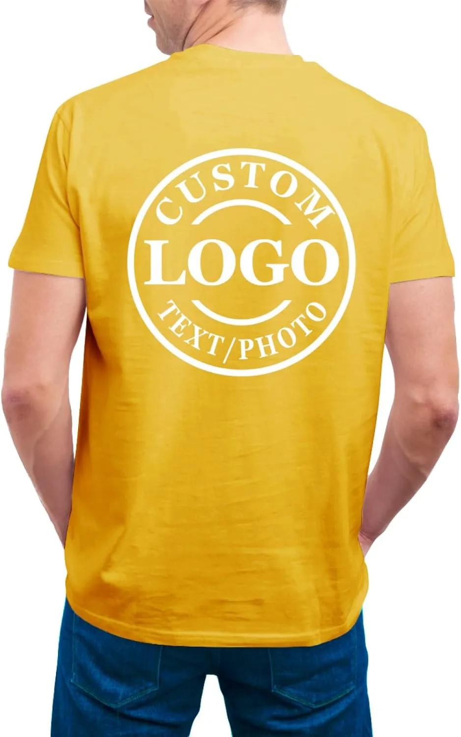 Personalized Tshirts Custom T Shirts for Men Women Design with Logo Image Text Cotton T-Shirts Front&Back