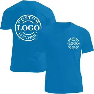 Personalized Tshirts Custom T Shirts for Men Women Design with Logo Image Text Cotton T-Shirts Front&Back