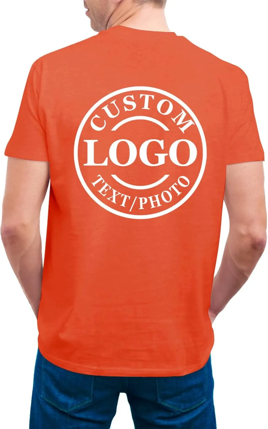 Personalized Tshirts Custom T Shirts for Men Women Design with Logo Image Text Cotton T-Shirts Front&Back