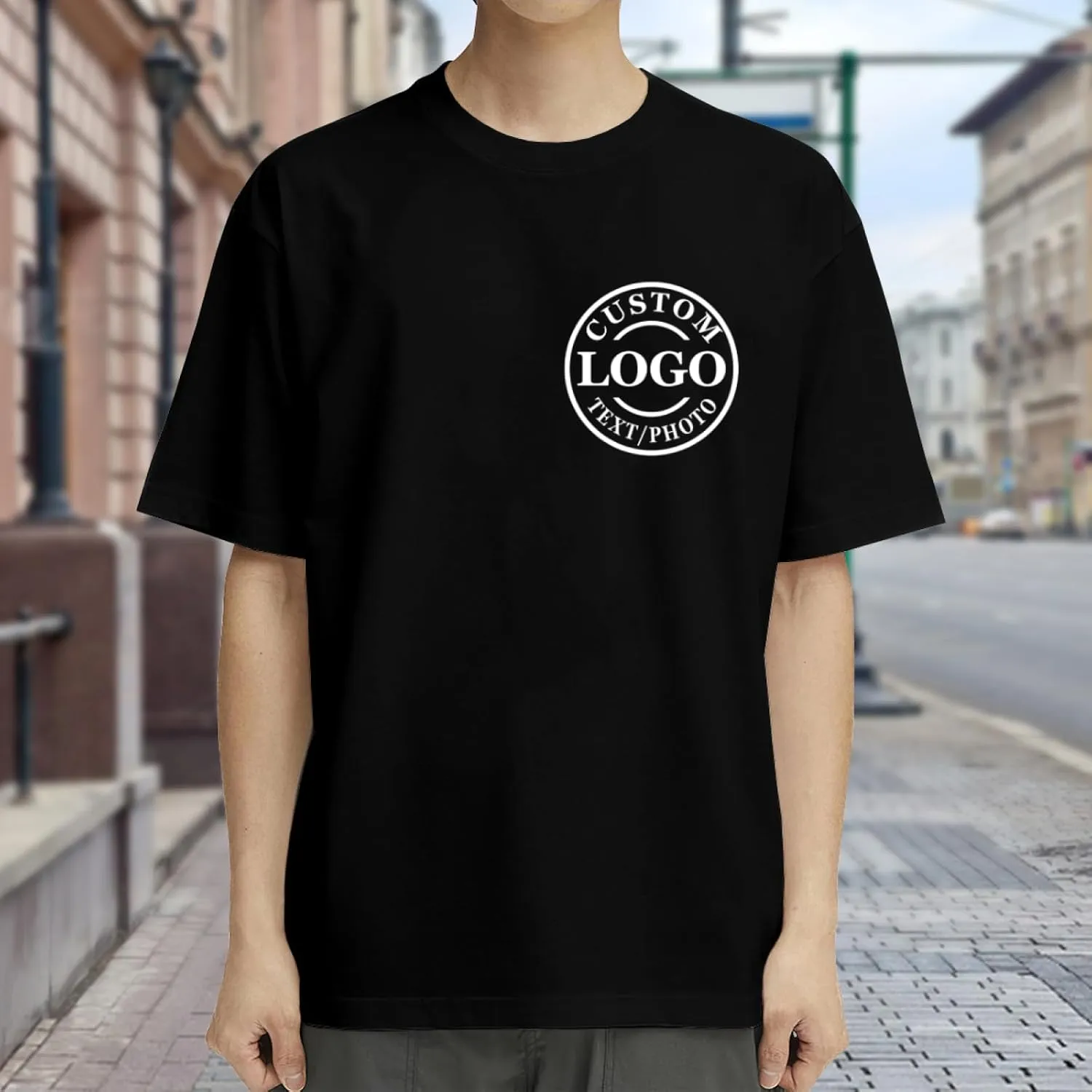 Personalized Tshirts Custom T Shirts for Men Women Design with Your Logo Text Image Cotton T-Shirts