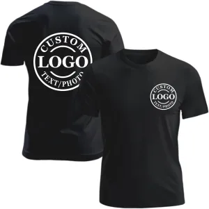 Personalized Tshirts Custom T Shirts for Men Women Design with Your Logo Text Image Cotton T-Shirts