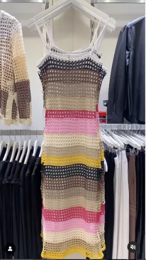 Pete Crochet Maxi Dress Subtle Edge Trendy summer outfit