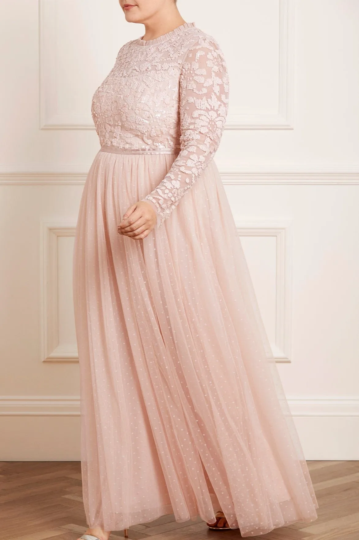 Travel-Style Dropped-Waist Tempest Bodice Gown