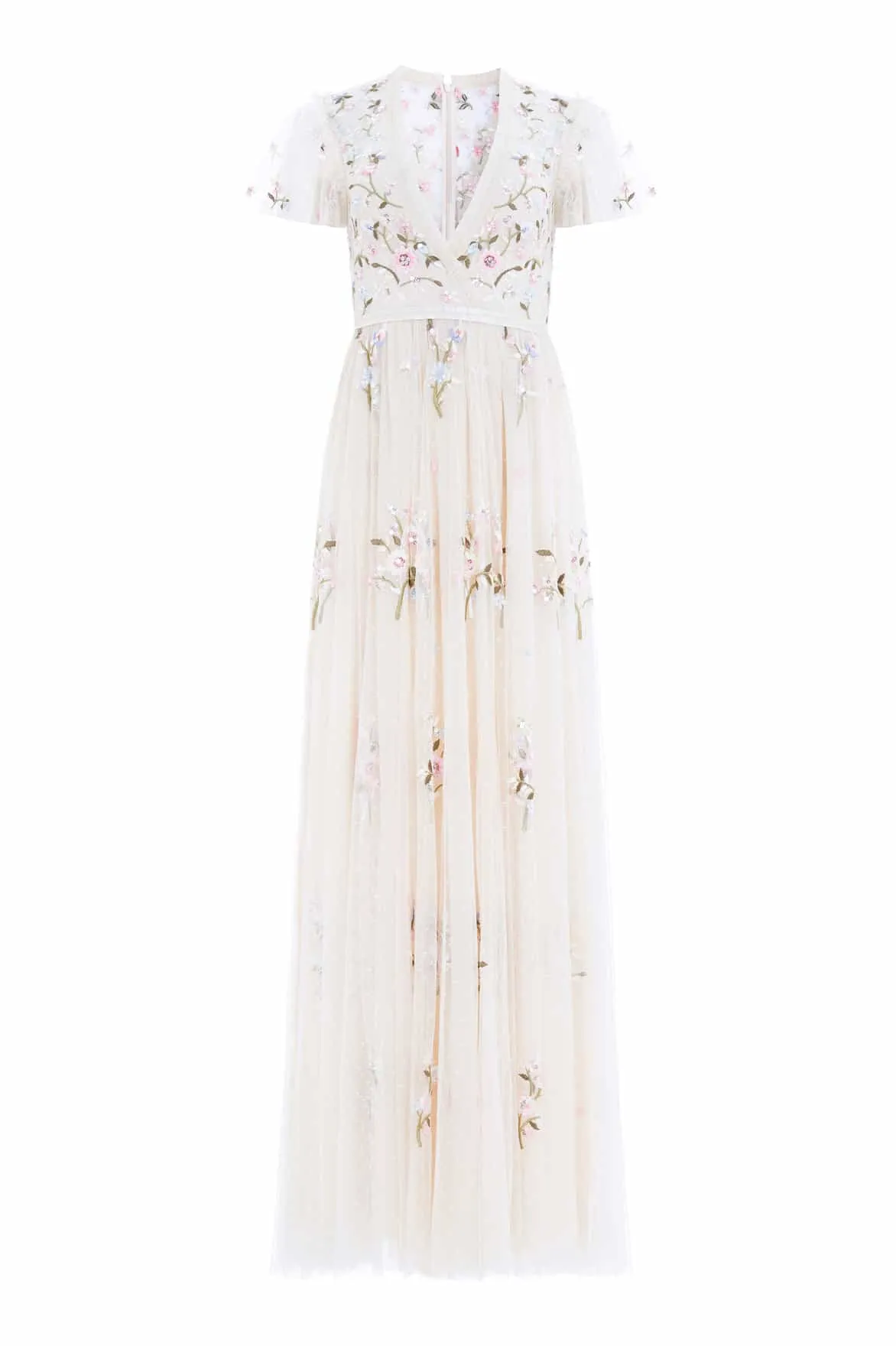 Petunia Cap Sleeve Gown Perfect Waist