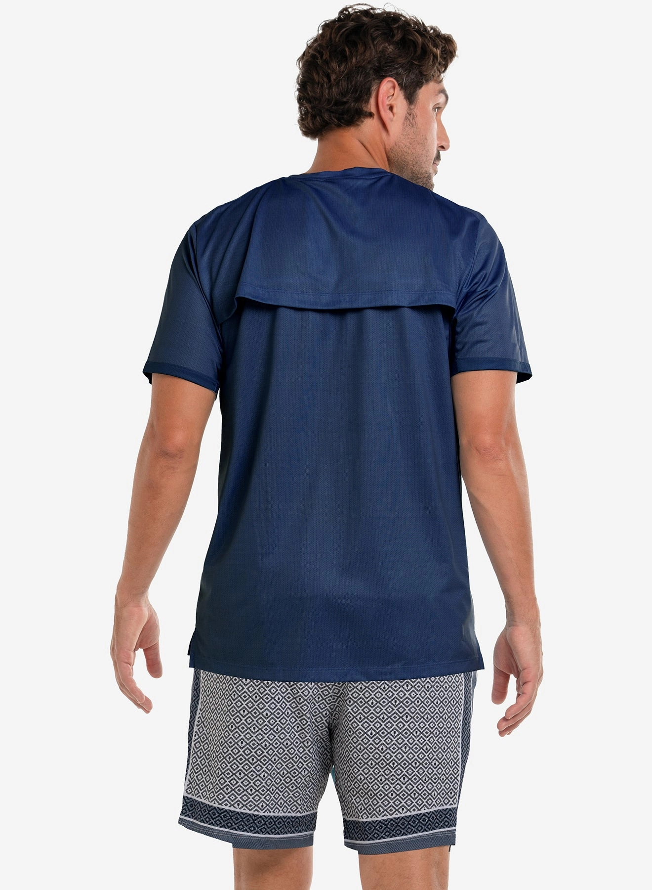 Button Down Collar Style Picklball Short Sleeve Crew