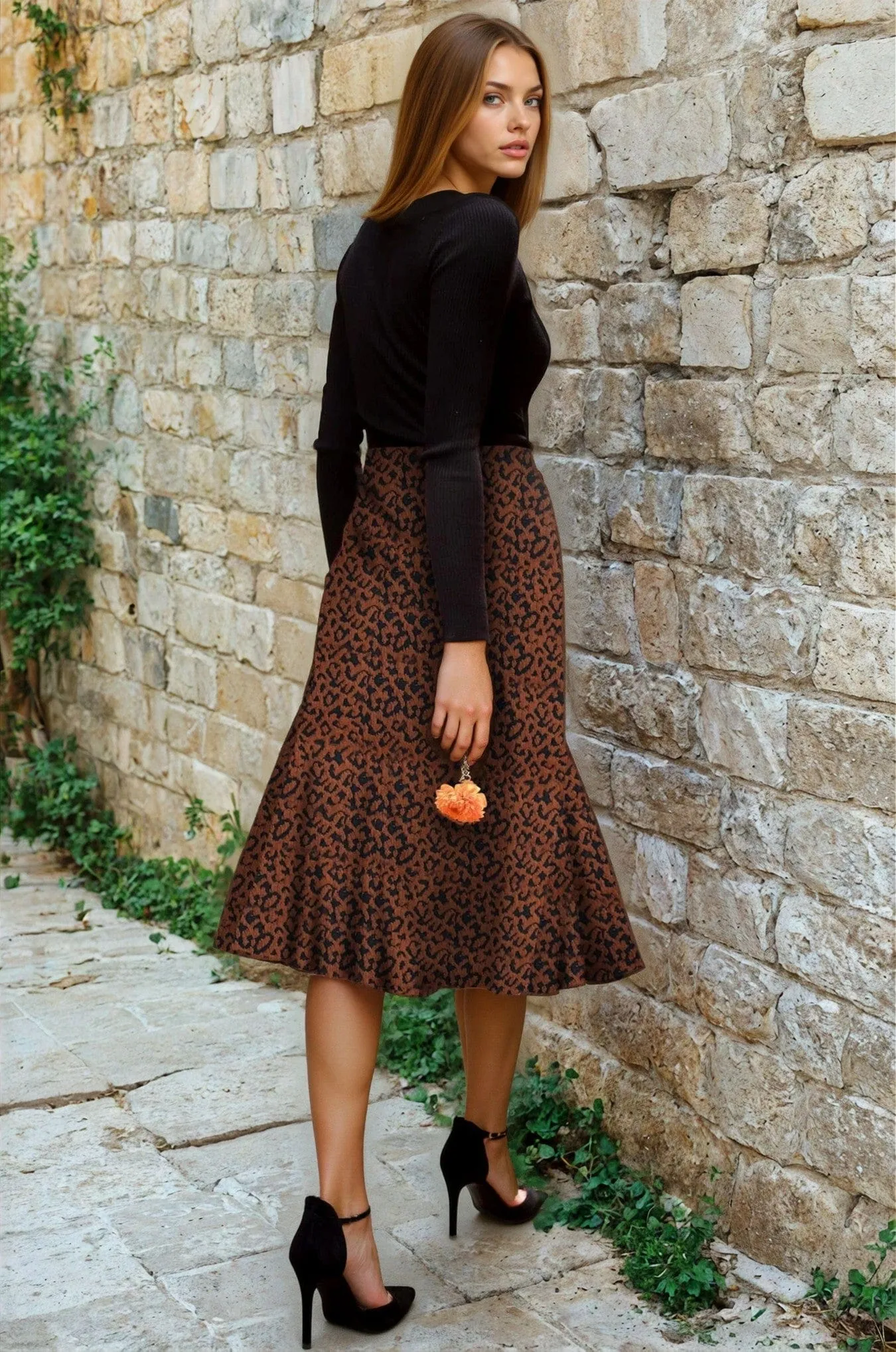 Comfy Wear Mood Dressing Lucilla Skirt - Mocha Fierce