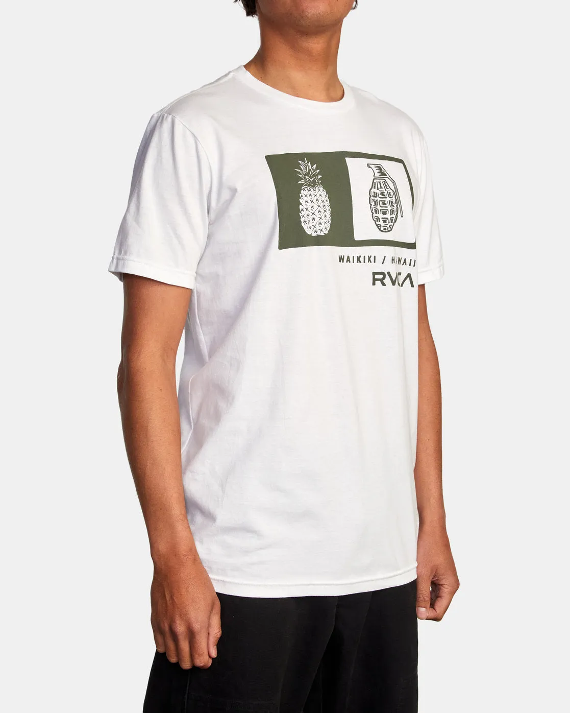 Pineapple Grenade Box Tee - White