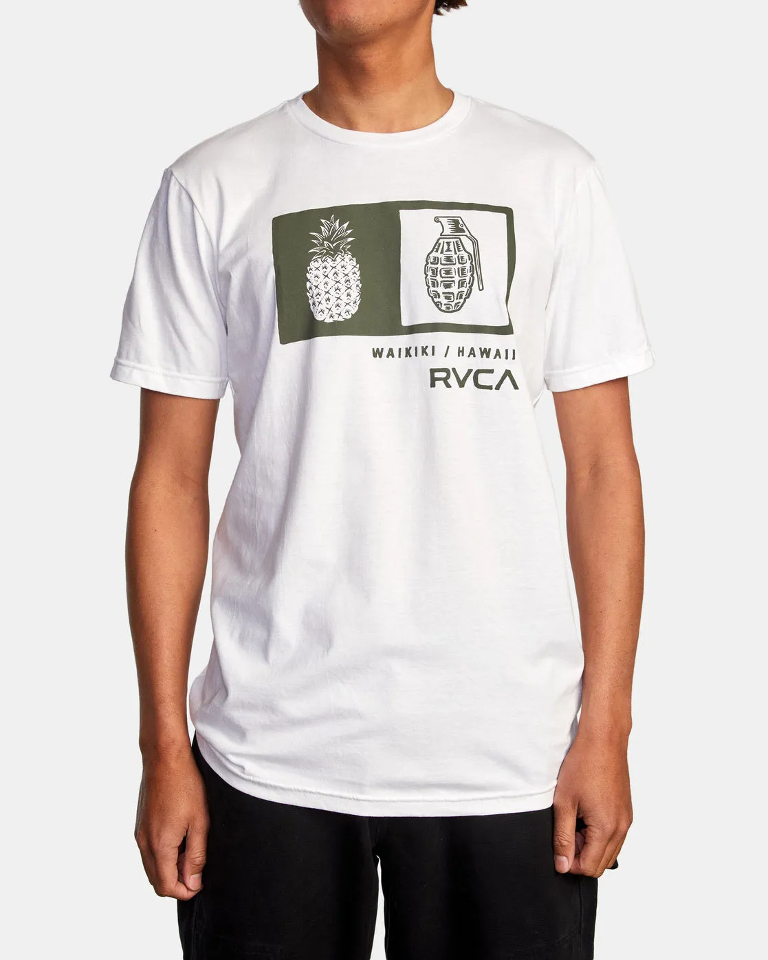 Pineapple Grenade Box Tee - White