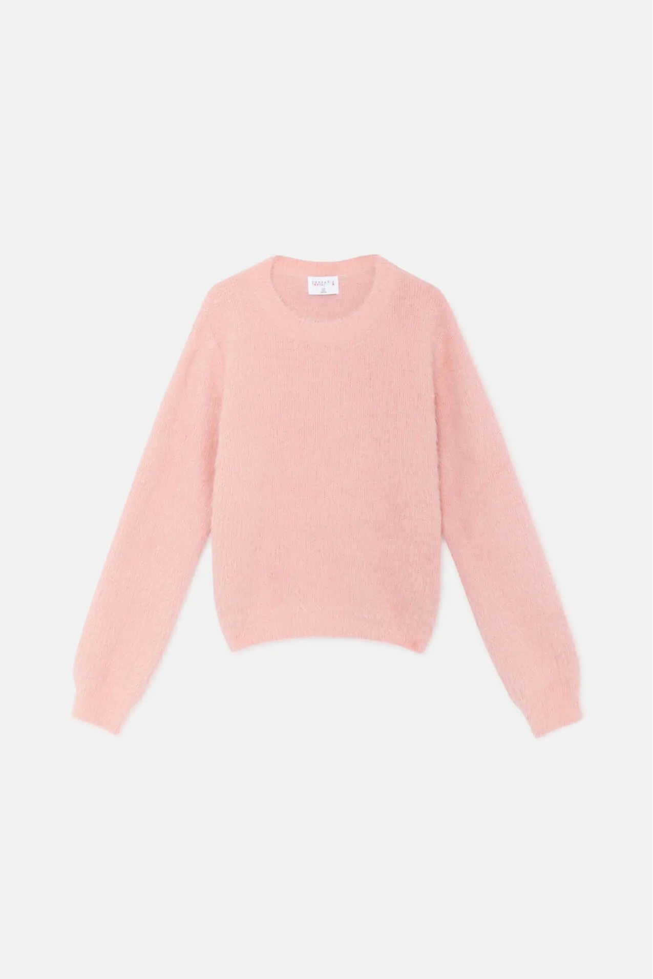 Pink Fluffy Textured Knit Sweater by Compania Fantastica