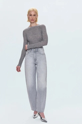Pistola Wes High Rise Barrel Jean in Enigma Casual Friday Elegant Casual