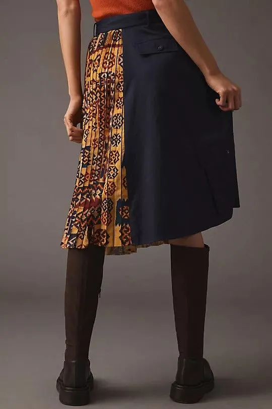 Pleated Cargo Midi Skirt Custom made