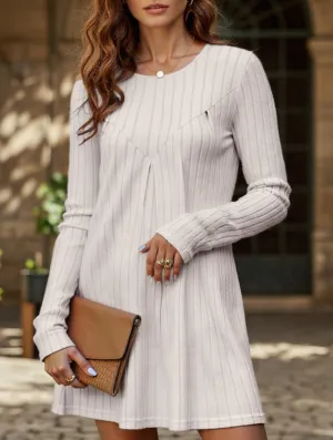 Pleated patchwork dress Multi Season TearResistantFabric