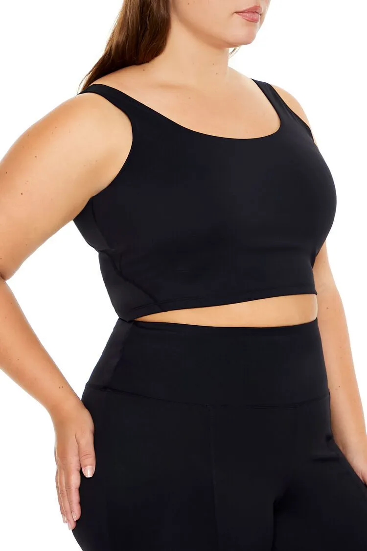 Plus Size Scoop-Neck Sports Bra