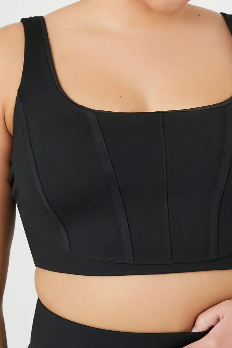Plus Size Seamed Sports Bra