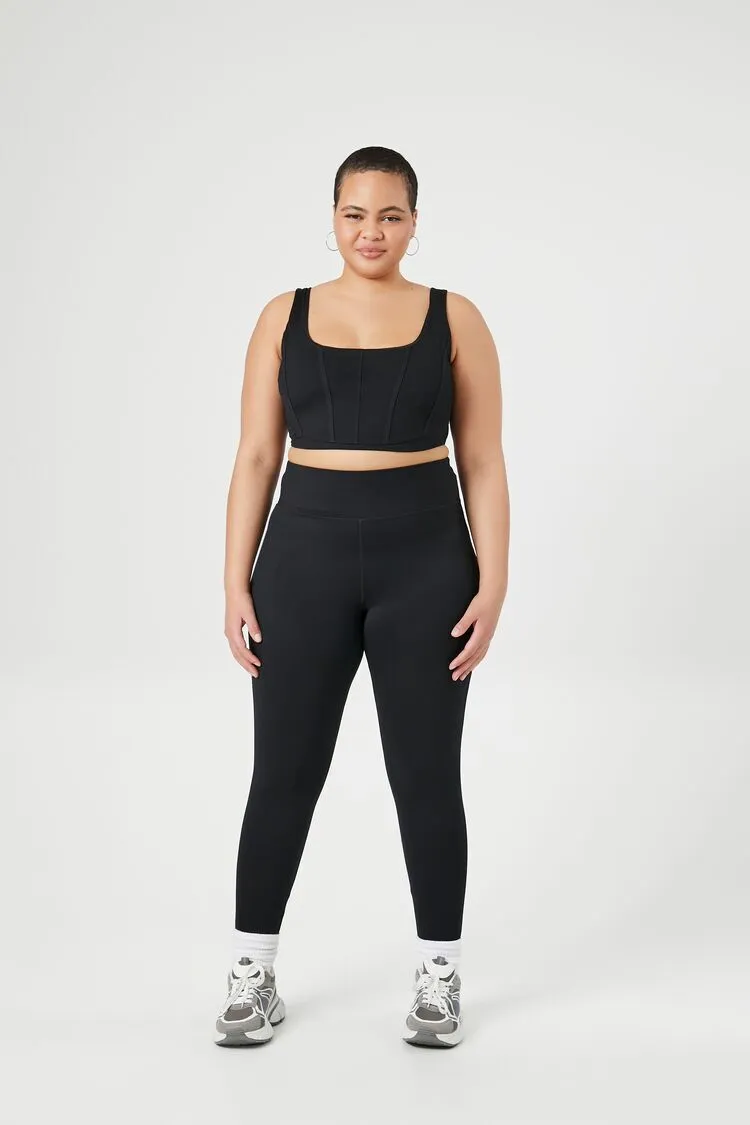 Plus Size Seamed Sports Bra
