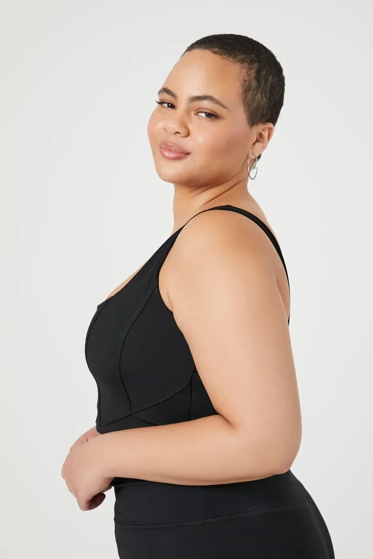 Plus Size Seamed Sports Bra