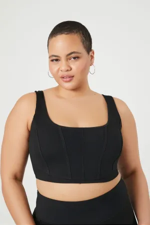 Plus Size Seamed Sports Bra