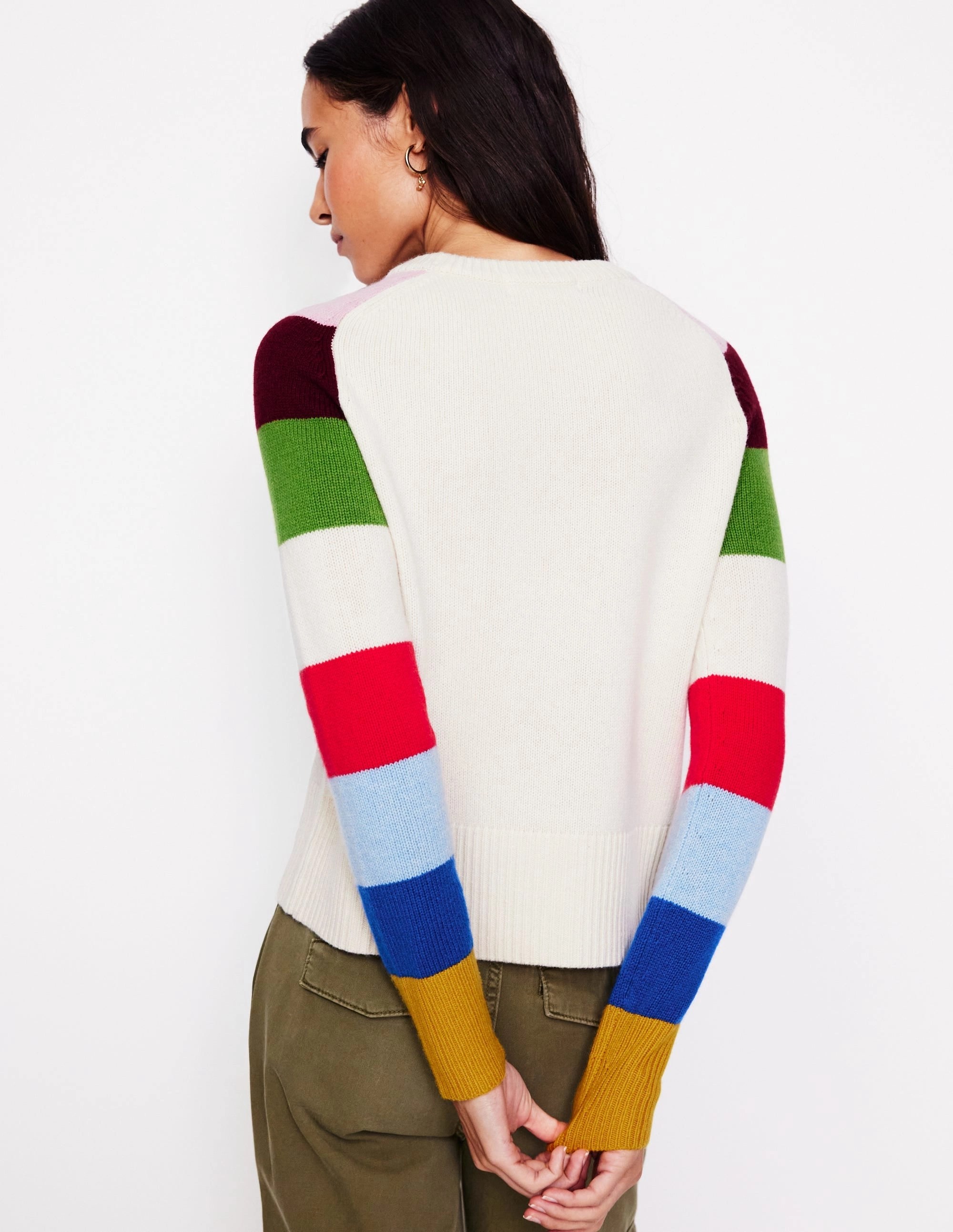 Olivia Merino Jumper-Multi, Rainbow Urban Trend