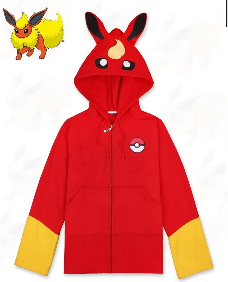 Pokemon Eevee Evolution Jacket Hoodie
