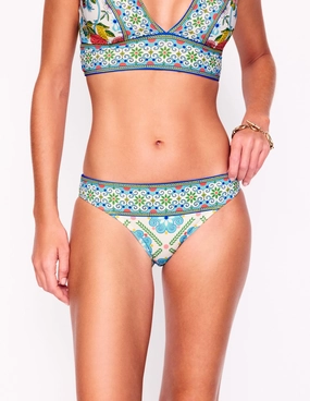 UPF Protection Porto Bikini Bottoms-Multi, Citrus Vine Tile