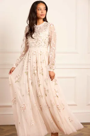 Posy Round Neck Gown All Timewear Contrast-Lining