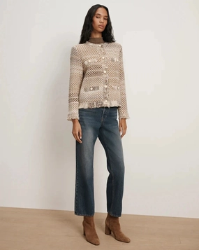 Sariyah Knit Jacket Desert Khaki Multi Deal