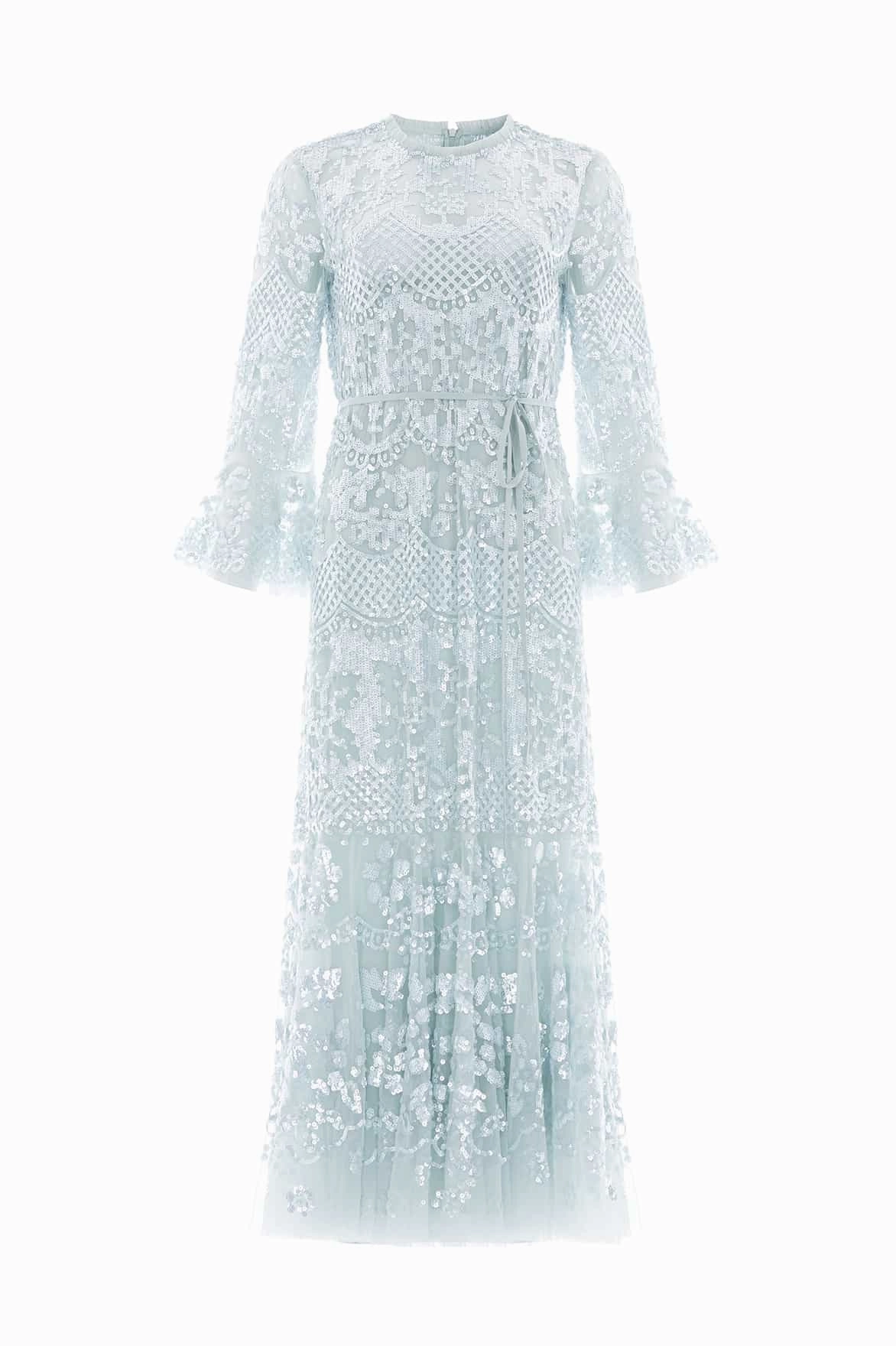 Easy and Effortless Smooth Line Snowdrop Ankle Gown