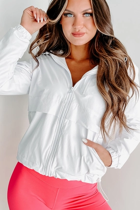Thermal Insulation Tech Take A Hike Fleece Lined Active Jacket (White)