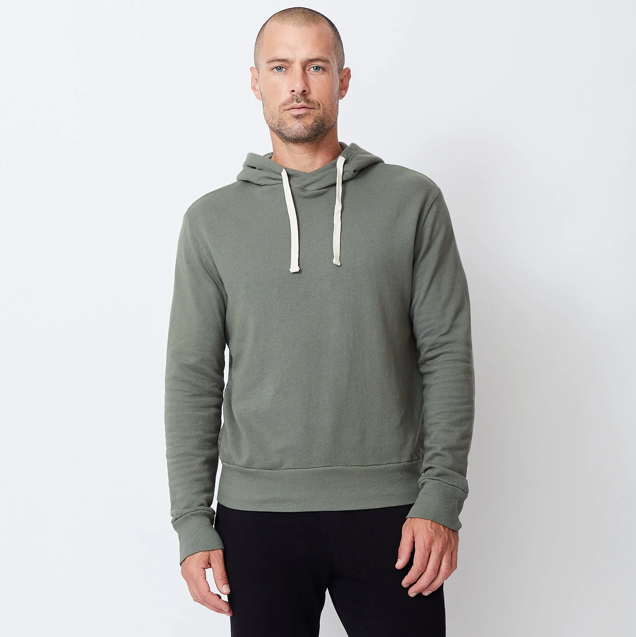 Layered Neckline Pullover Hoody