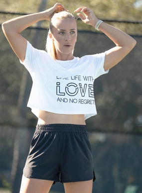 Live Life With Love Short Sleeve Non Restrictive Collar