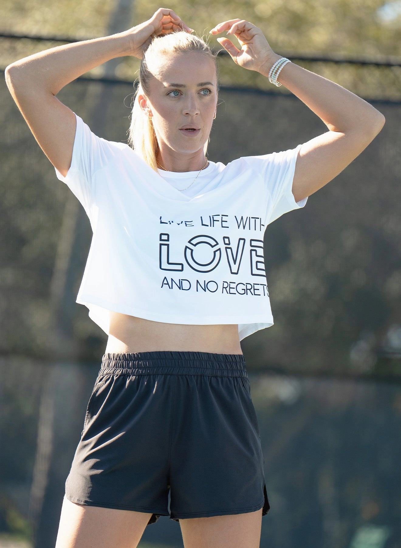 Live Life With Love Short Sleeve Non Restrictive Collar