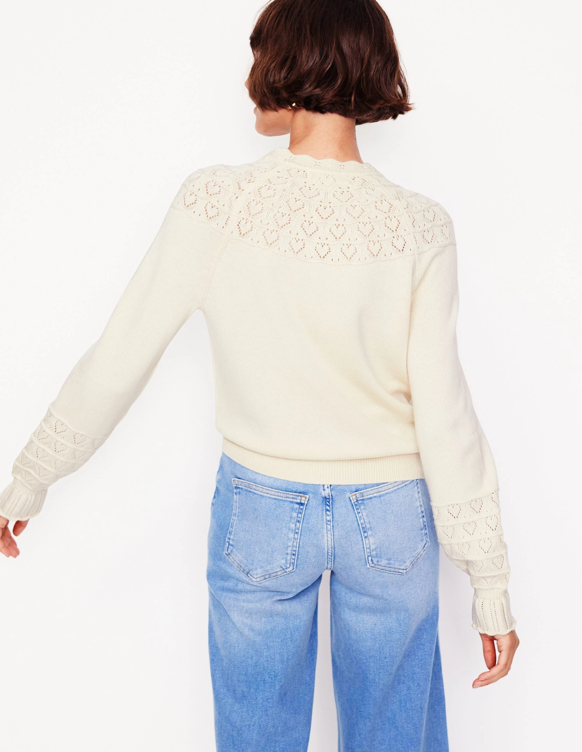 Friction Resistant Fall Vibes Pretty Raglan Cardigan-Warm Ivory