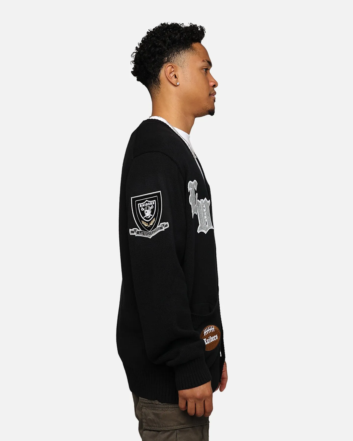 Pro Standard Las Vegas Raiders Pro Prep Knitted Cardigan Black