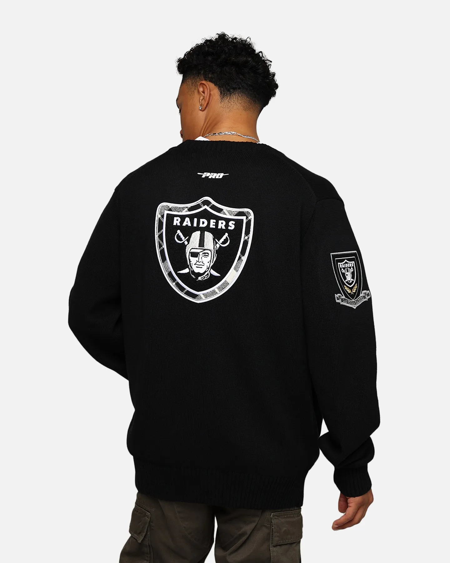 Pro Standard Las Vegas Raiders Pro Prep Knitted Cardigan Black