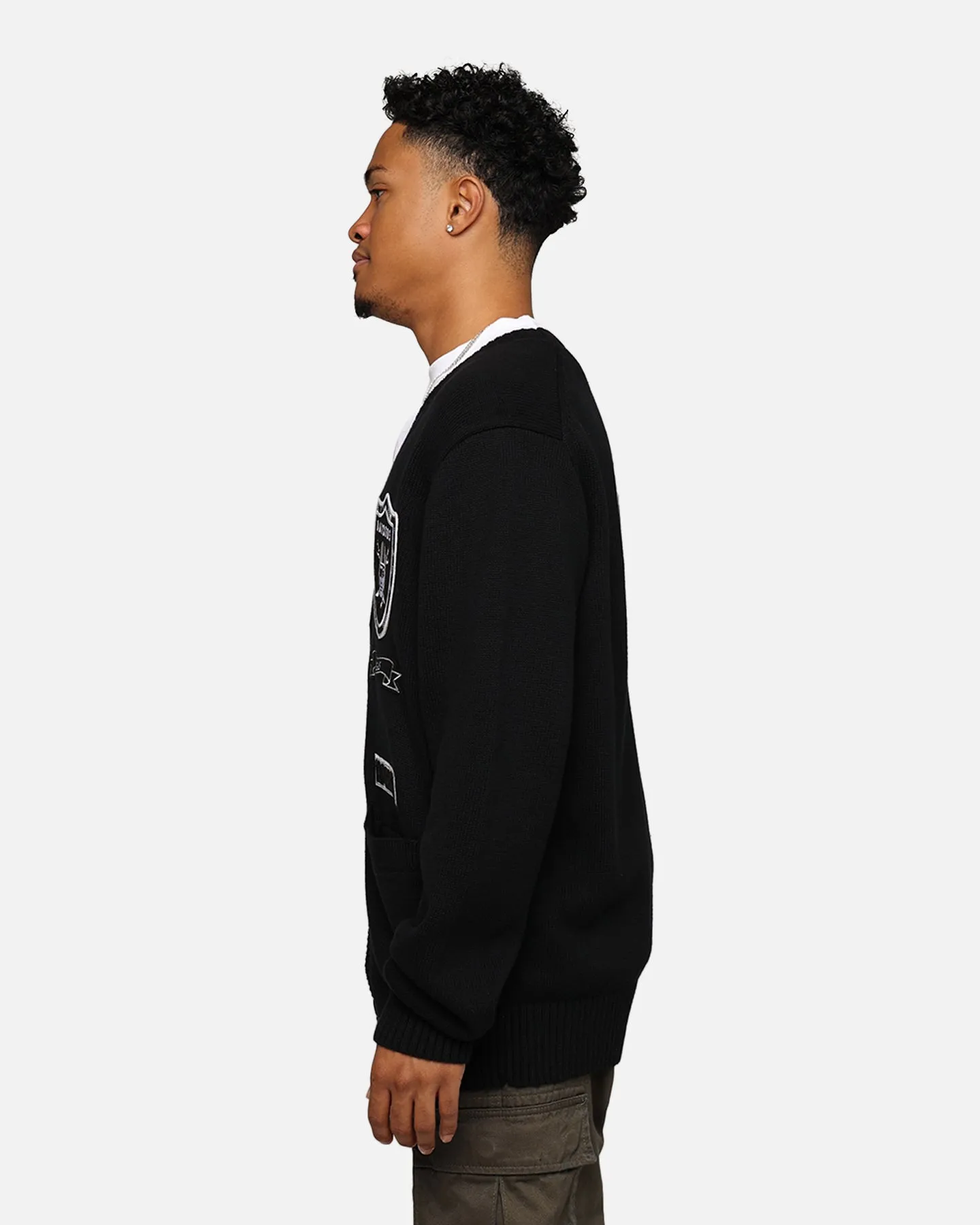 Pro Standard Las Vegas Raiders Pro Prep Knitted Cardigan Black