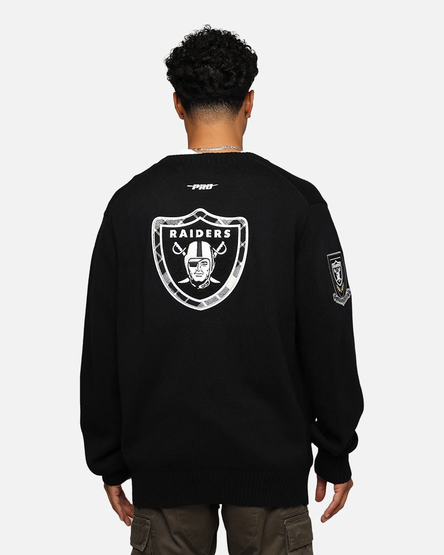 Pro Standard Las Vegas Raiders Pro Prep Knitted Cardigan Black
