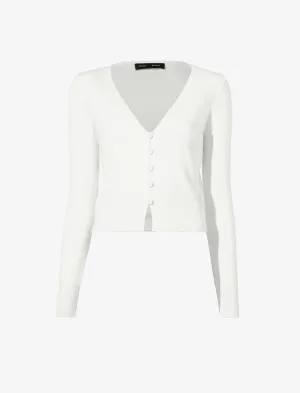 Proenza Schouler Addie Cardigan in Silk Viscose - Ivory