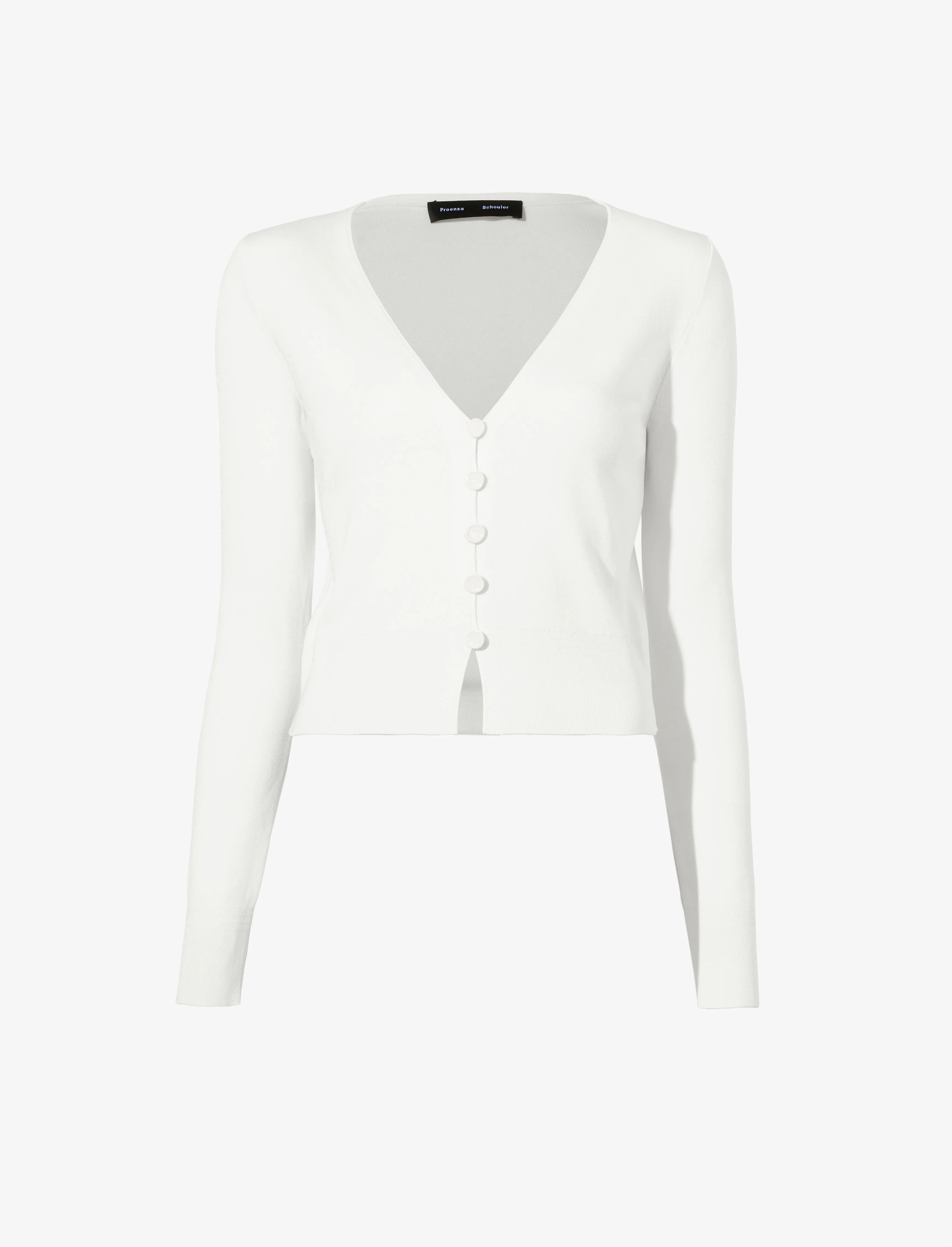 Proenza Schouler Addie Cardigan in Silk Viscose - Ivory