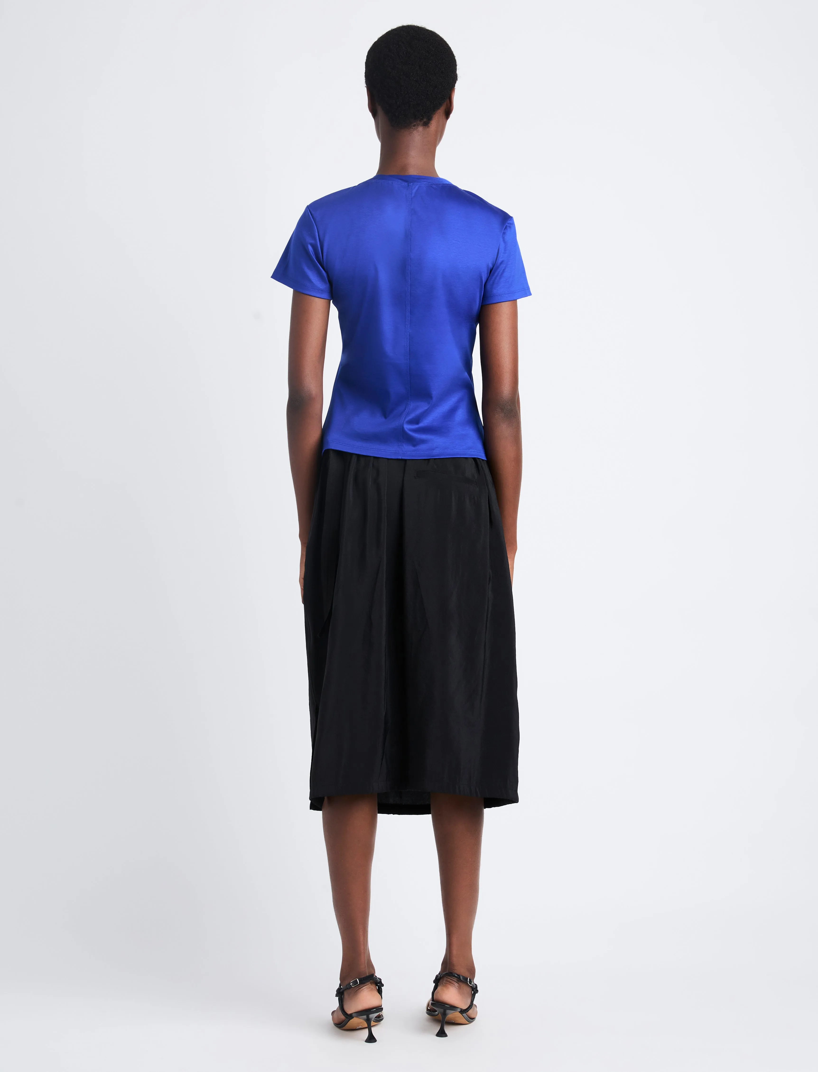 Proenza Schouler Maren Top in Eco Cotton Jersey - Cobalt