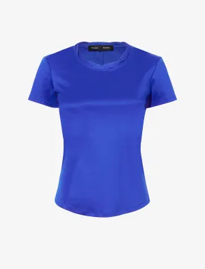 Proenza Schouler Maren Top in Eco Cotton Jersey - Cobalt