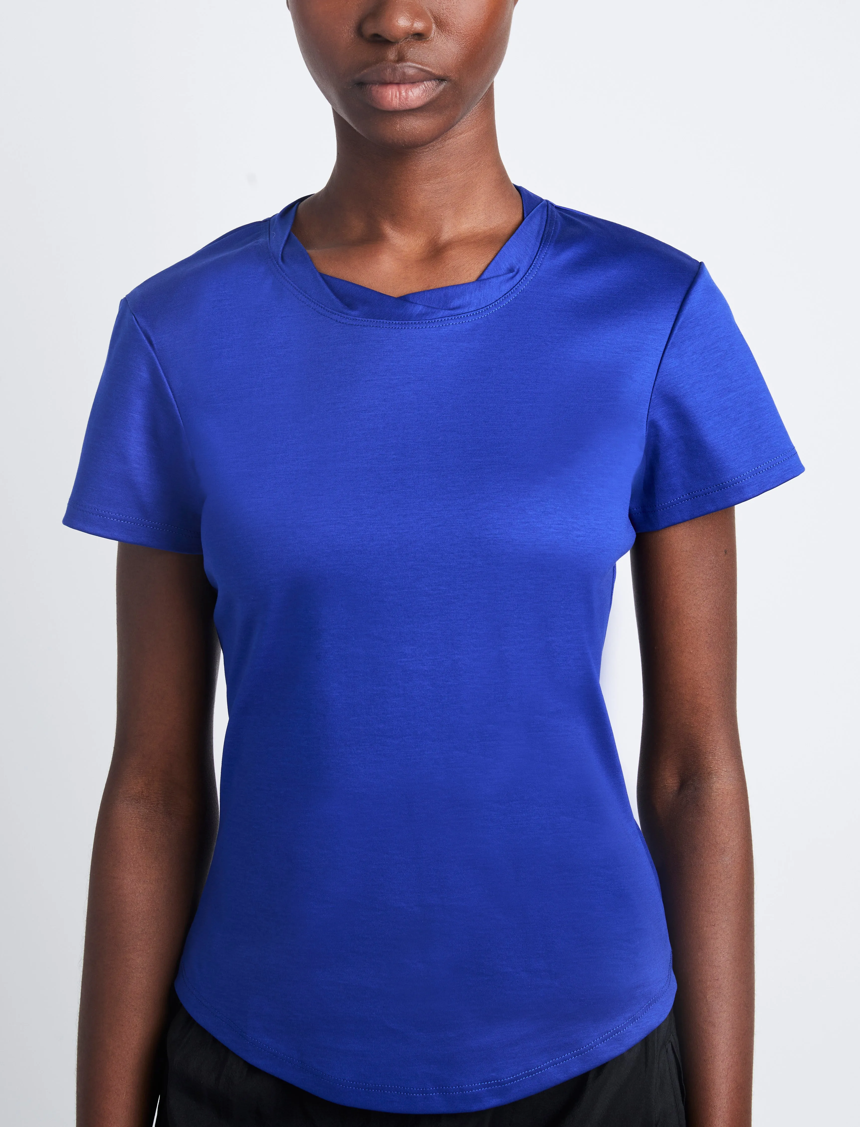 Proenza Schouler Maren Top in Eco Cotton Jersey - Cobalt